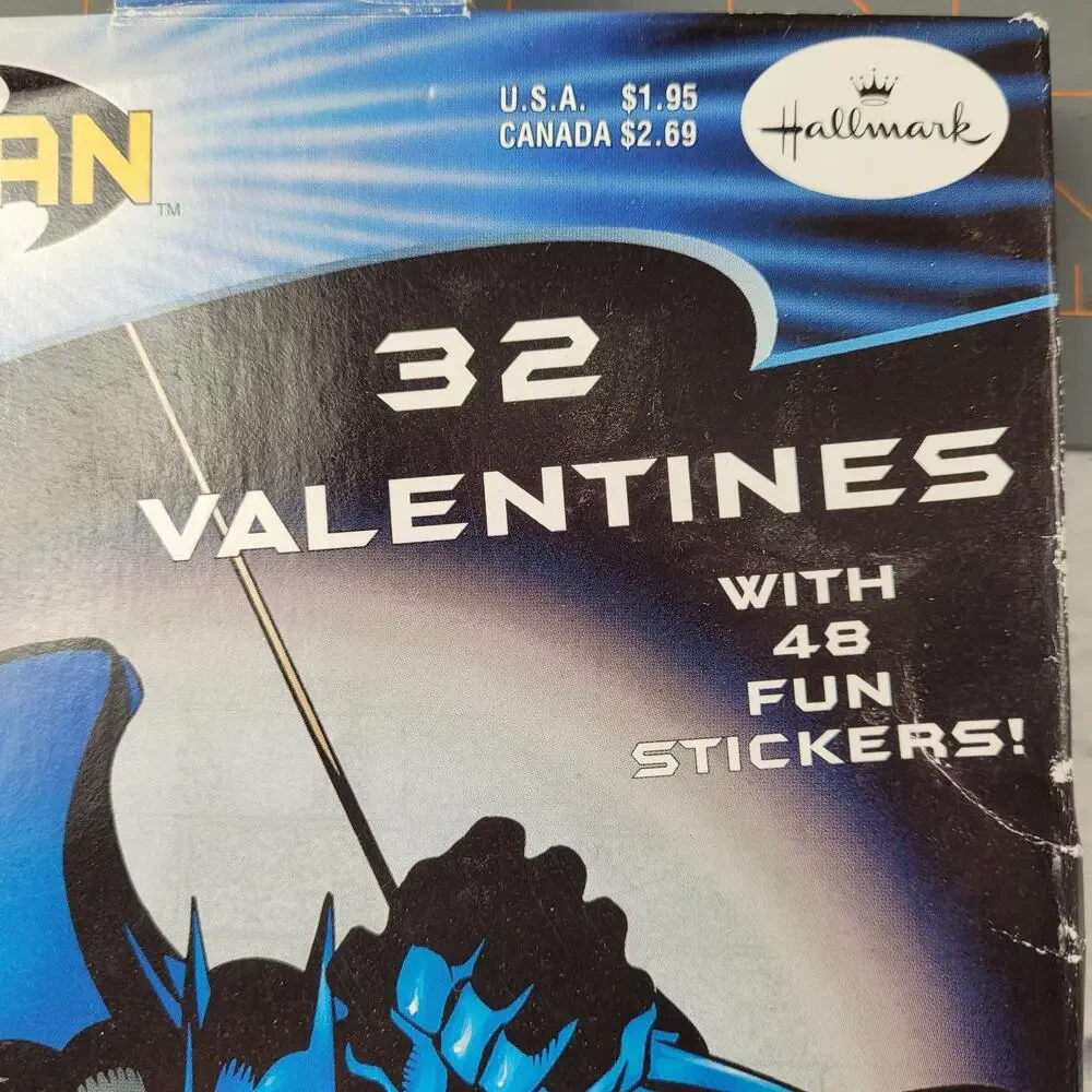 Vintage Unopened Batman Hallmark Valentines BOX HAS ISSUES